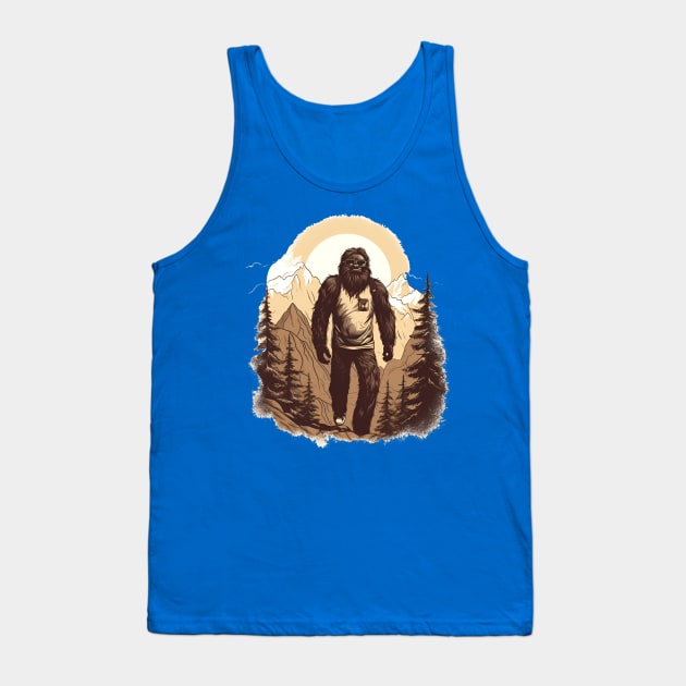 Dope Sasquatch in Nature Tank Top by Grassroots Green